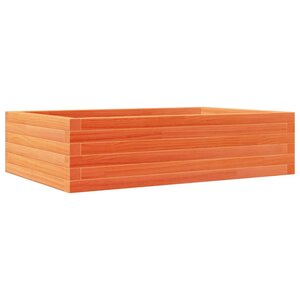 vidaXL Jardinière cire marron 90x60x23 cm bois de pin massif