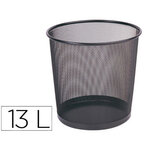 Corbeille à papier q-connect maille métallique 13l 265mm diamètre hauteur 280mm coloris noir