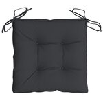 vidaXL Coussins de palette lot de 2 noir 50x50x7 cm tissu oxford