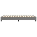 vidaXL Cadre de lit sans matelas gris foncé 80x200 cm tissu