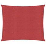vidaXL Voile d'ombrage 160 g/m² Rouge 4 5x4 5 m PEHD