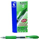 Stylo bille à encre Gel G2 05 Pointe Fine Vert x 12 PILOT