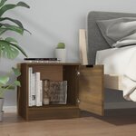 vidaXL Tables de chevet 2 Pièces Chêne marron 40x39x40 cm