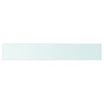 vidaXL Panneau d’étagère Verre transparent 90 x 15 cm