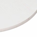 vidaXL Dessus de table rond blanc Ø90x3 cm bois de pin massif
