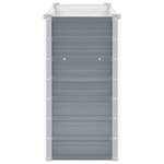 vidaXL Lit surélevé de jardin Acier galvanisé 100x40x77 cm Gris