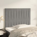 vidaXL Têtes de lit 2 Pièces Gris clair 80x5x78/88 cm Velours