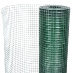 vidaXL Grillage Acier galvanisé et revêtement en PVC 10 x 1 m Vert