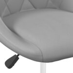 vidaXL Chaises à manger pivotantes lot de 4 Gris clair Velours