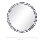 vidaXL Miroir mural 40 cm Verre trempé
