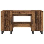 vidaXL Bureau Bois ancien 140 x 50 x 75 cm Bois d'ingénierie