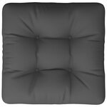 vidaXL Coussin de palette anthracite 60x60x12 cm tissu