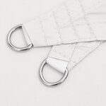 vidaXL Voile de parasol tissu oxford triangulaire 3x3x3 m blanc