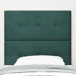 tête de lit LED vidaXL vert foncé 100 cm en velours