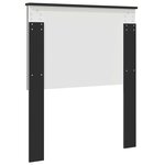 vidaXL Tête de lit avec tête de lit Chêne noir 80 cm Bois d'ingénierie