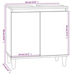 vidaXL Ensemble de meubles de salle de bain 3 Pièces Sonoma gris