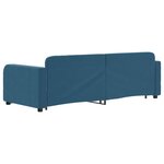 vidaXL Lit de jour avec lit gigogne bleu 80x200 cm velours