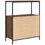 vidaXL Meuble de salle de bain avec étagères chêne marron 76 5x35x95cm