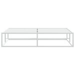 vidaXL Cadre de lit sans matelas blanc 160x200 cm métal