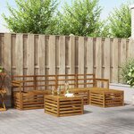 vidaXL Ensemble de canapés d'extérieur 6 pc Naturel