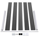 vidaXL Ensemble de panneau de clôture WPC 353x105 cm Noir
