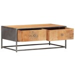 vidaXL Table basse 90 x 50 x 35 cm Bois de récupération massif