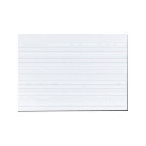 Pqt de 100 Fiches bristol 170g A5 148x210 mm Lignées Blanc HERLITZ