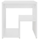 vidaXL Tables de chevet 2 Pièces blanc 40x30x40 cm bois d'ingénierie