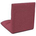 vidaXL Fauteuil de sol ajustable Bordeaux Tissu