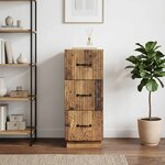 vidaXL Armoire à tiroirs 33 x 34 5 x 87 cm Bois d'ingénierie