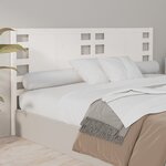 vidaXL Tête de lit Blanc 206x4x100 cm Bois massif de pin