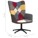 vidaXL Chaise de relaxation Patchwork Tissu