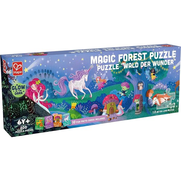 Hape E1633 - Puzzle Forêt des Miracles Phosphorescent XXL