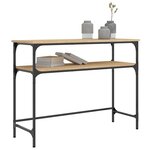 vidaXL Table console chêne sonoma 100x35 5x75 cm bois d'ingénierie