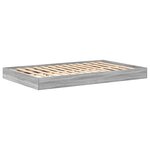vidaXL Lit bibliothèque gris Sonoma 120x200 cm en bois d'ingénierie