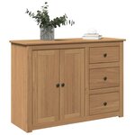 vidaXL Buffet avec tiroirs Panama 112x40x80 cm bois massif de pin