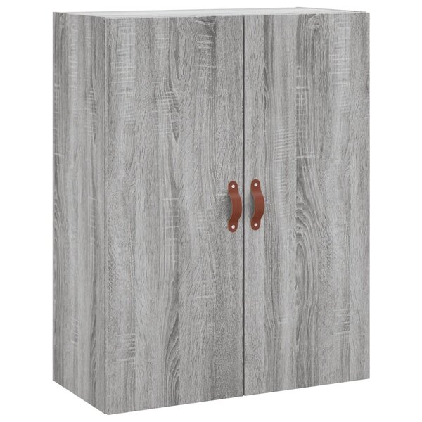 vidaXL Armoire murale sonoma gris 69 5x34x90 cm