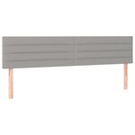 vidaXL Sommier à lattes de lit et matelas gris clair 120x190 cm tissu