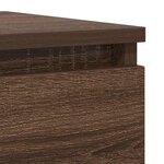 vidaXL Buffet chêne marron 37 5x35x99 cm bois d'ingénierie
