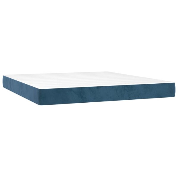 vidaXL Matelas de lit à ressorts ensachés 160x210x20 cm velours