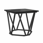 vidaXL Ensemble de tables d'appoint 2 Pièces Chêne noir 50 x 50 x 40 cm