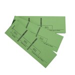 Bloc Passe-partout 100 Feuillets Numérotés De 3 Volets - Format 4 8x15 Cm - Vert - X 50 - Exacompta