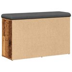 vidaXL Banc à chaussures vieux bois 82x32x50 cm bois d'ingénierie