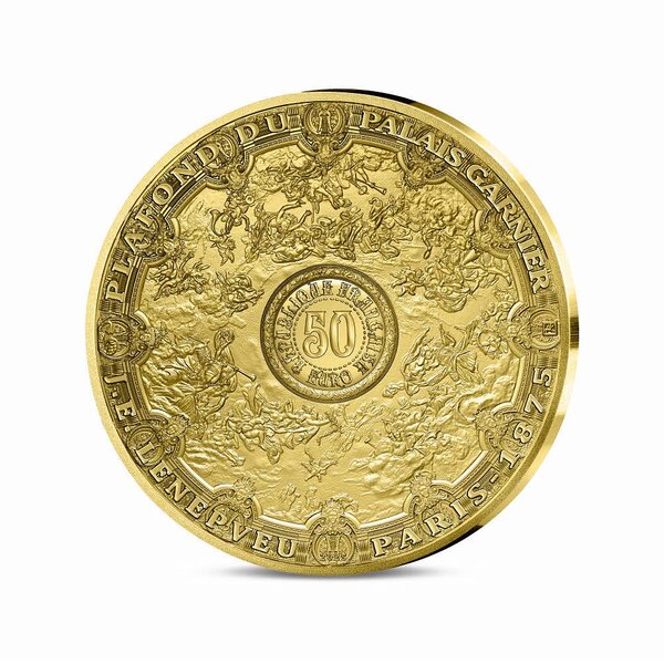 Plafonds du Palais Garnier - Monnaie de 50€ 1/4oz Or