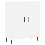vidaXL Buffet haut Blanc 69 5x34x180 cm Bois d'ingénierie