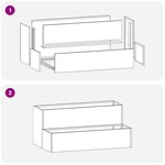 vidaXL Planteur de Jardin à 2 Niveaux   100 x 60 x 45 cm  en Acier Galvanisé