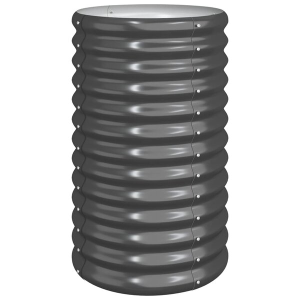 vidaXL Jardinière Acier galvanisé 40x40x68 cm Anthracite