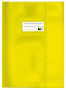 Lot De 10 X Protege Cahier Pvc 19/100 24X32 Jaune