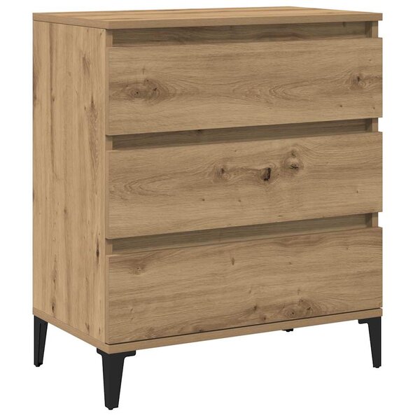 vidaXL Buffet chêne artisanal 60x35x70 cm bois d'ingénierie