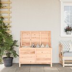 vidaXL Boîte à coussins d'extérieur 99x50x56 5 cm bois de sapin massif